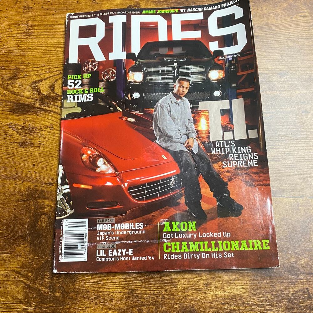 RIDES Magazine by King - June 2006 T.I. Akon, and Chamillionaire